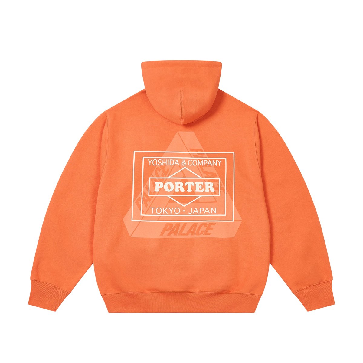 Palace PALACE PORTER LOGO HOOD ORANGE (Palace Porter Yoshida 2024) - $168.00