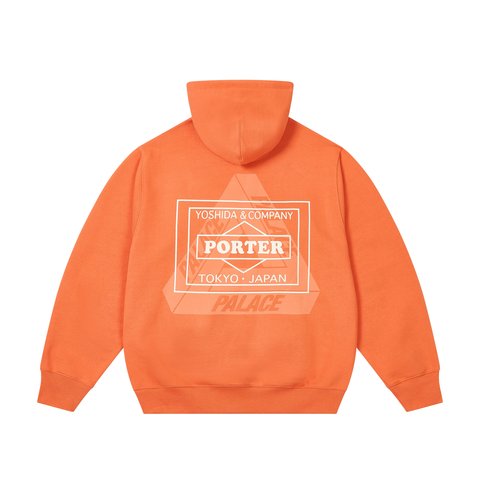 Palace PALACE PORTER LOGO HOOD ORANGE - $168.00