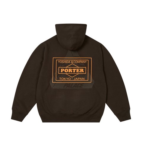 Palace PALACE PORTER LOGO HOOD BLACK - $168.00