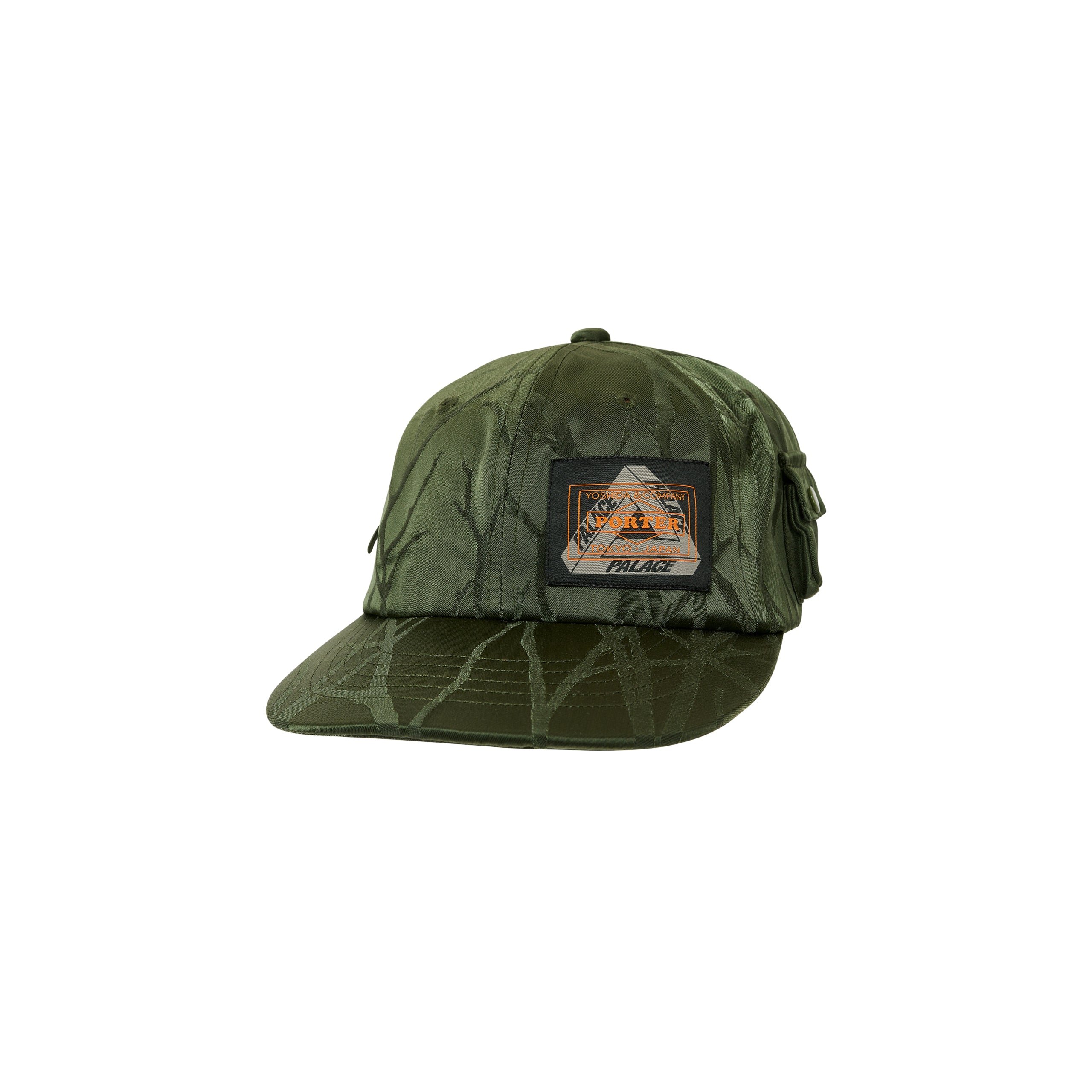 PALACE PORTER POCKET 6-PANEL OLIVE / JACQUARD