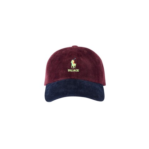Palace PALACE RALPH LAUREN CLASSIC POLO CAP CORDUROY RICH RUBY / AVIATOR NAVY - Colorway