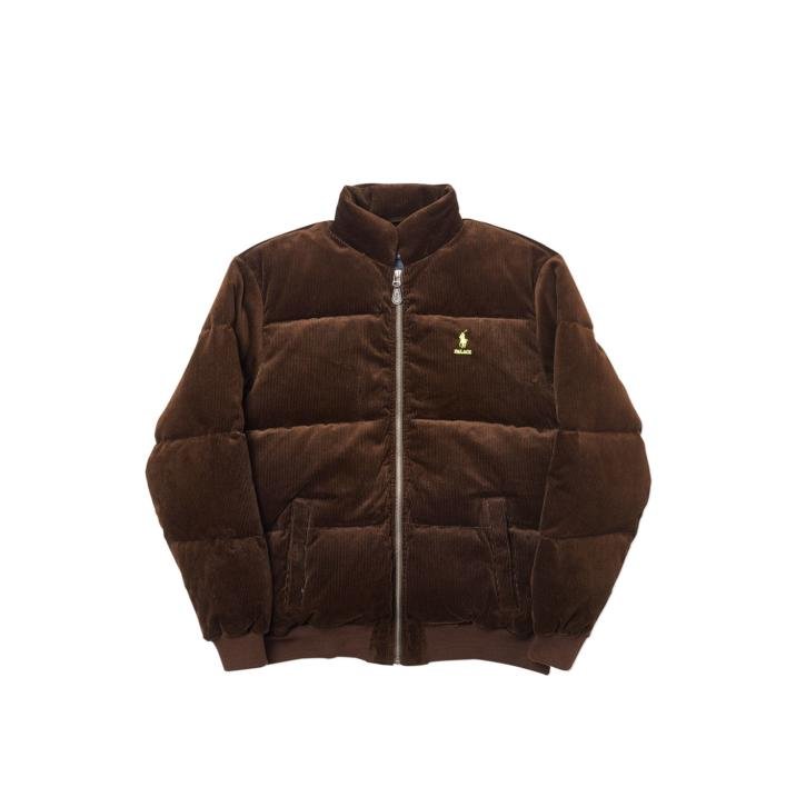 PALACE RALPH LAUREN CORDUROY DOWN JACKET MOHICAN BROWN