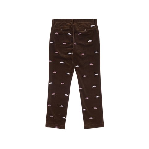 Palace PALACE RALPH LAUREN EMBROIDERED CORD GTI CHINO MOHICAN BROWN - Colorway