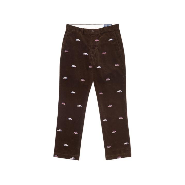 PALACE RALPH LAUREN EMBROIDERED CORD GTI CHINO MOHICAN BROWN