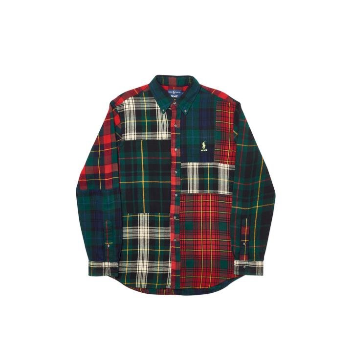 PALACE RALPH LAUREN B.D. SHIRT PIECED FLANNEL PLAID MULTI