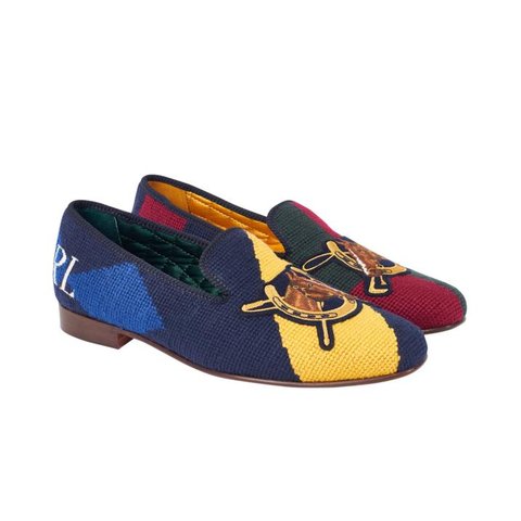Palace PALACE RALPH LAUREN FORMAL SLIPPER ENGINEERED EQUESTRIAN PRINT