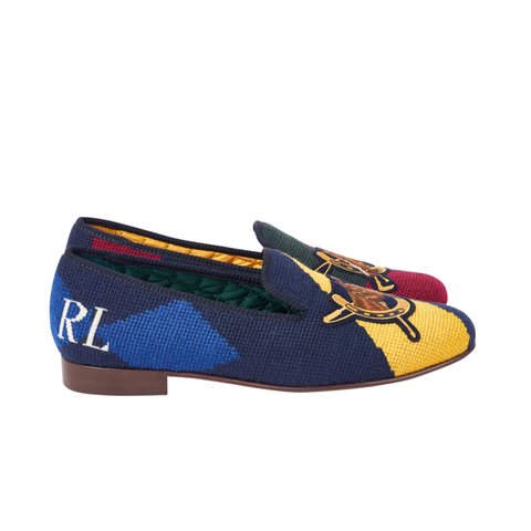Palace PALACE RALPH LAUREN FORMAL SLIPPER ENGINEERED EQUESTRIAN PRINT - Colorway