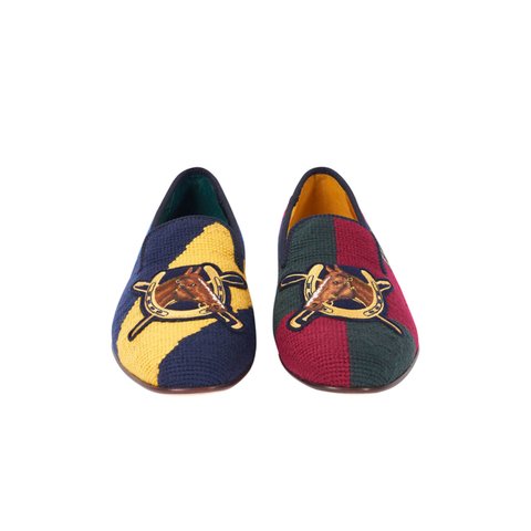 Palace PALACE RALPH LAUREN FORMAL SLIPPER ENGINEERED EQUESTRIAN PRINT - Colorway
