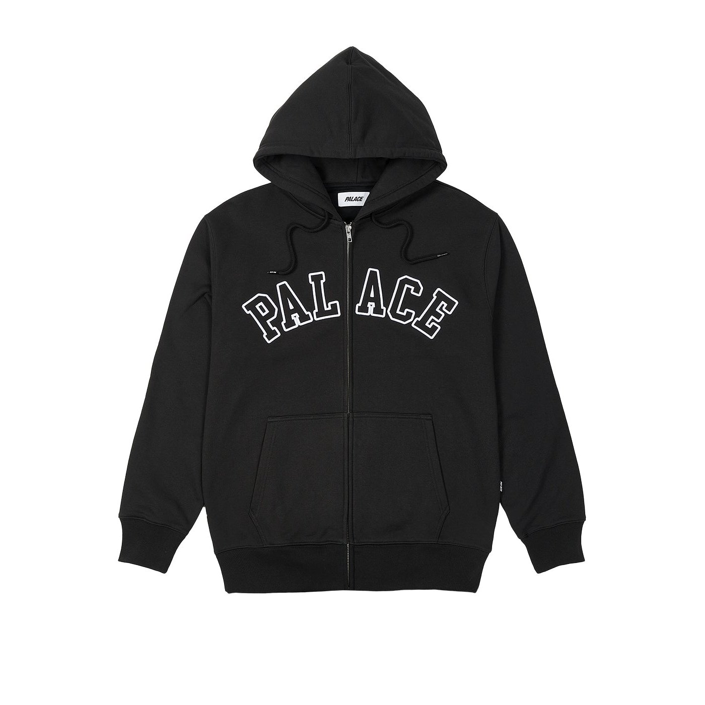 OUTLINE ARCH ZIP HOOD BLACK