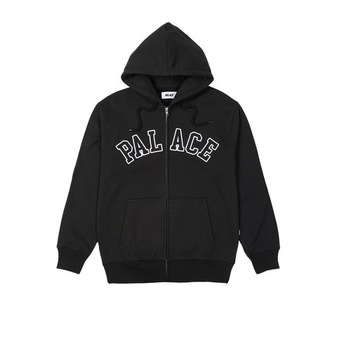 Palace OUTLINE ARCH ZIP HOOD BLACK