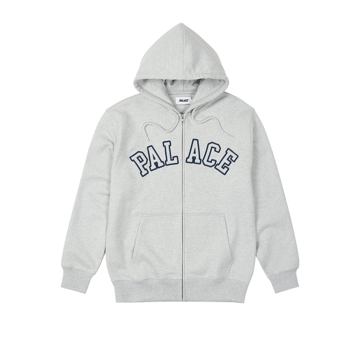 Palace OUTLINE ARCH ZIP HOOD GREY MARL (Spring 2023) - €158.00