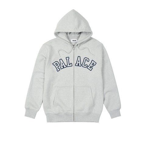 Palace OUTLINE ARCH ZIP HOOD GREY MARL - €158.00