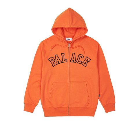 OUTLINE ARCH ZIP HOOD TIGER ORANGE