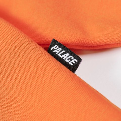 Palace OUTLINE ARCH ZIP HOOD TIGER ORANGE - Colorway