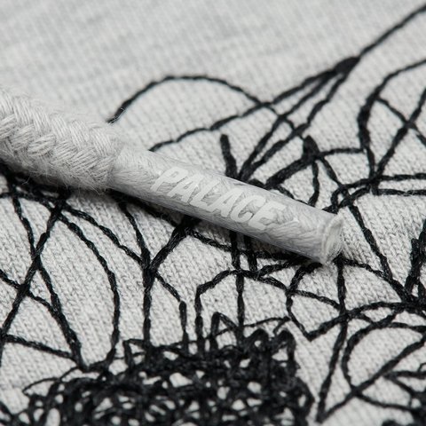 Palace SKETCHY HOOD GREY MARL - Colorway