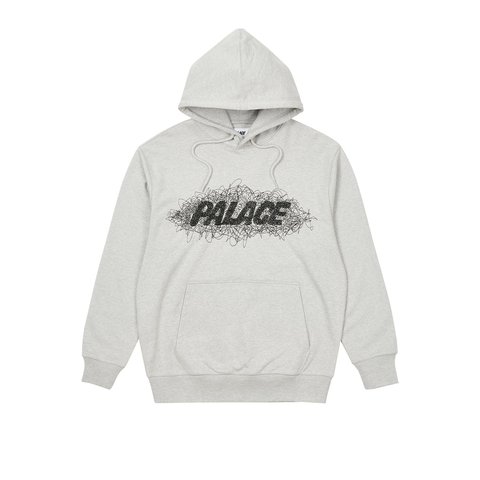 Palace SKETCHY HOOD GREY MARL