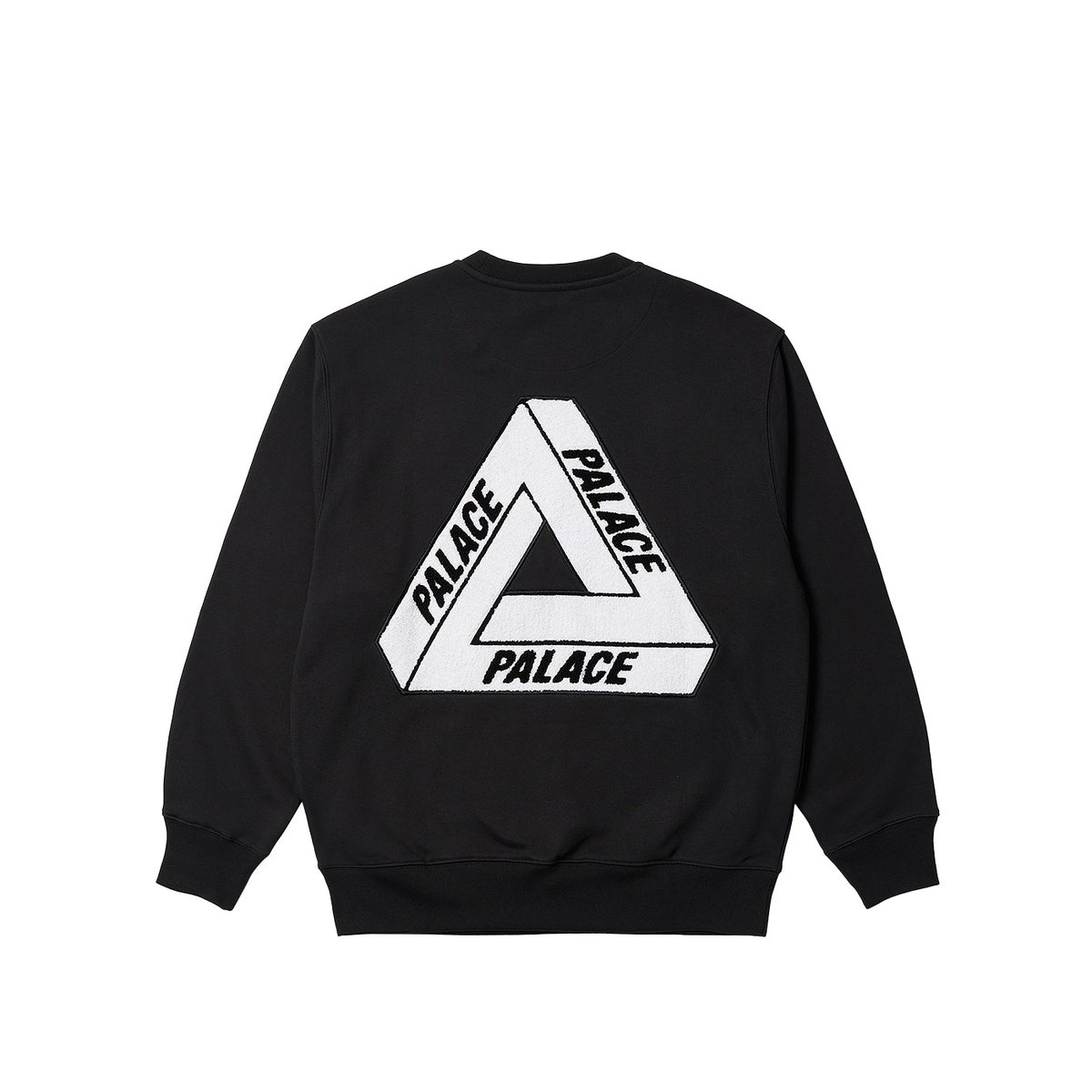 Palace FLEECE TRI-FERG CREW BLACK (Spring 2023) - €138.00