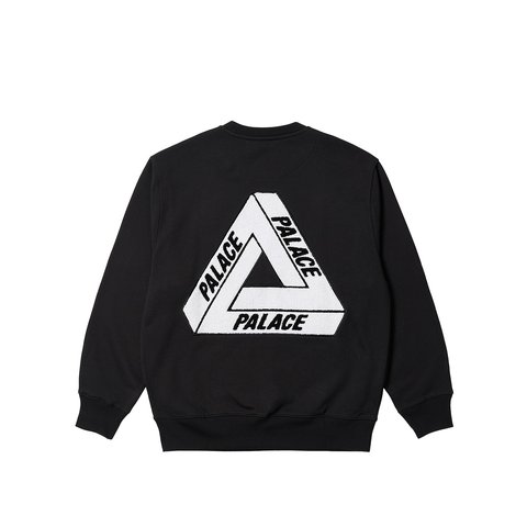 Palace FLEECE TRI-FERG CREW BLACK - €138.00