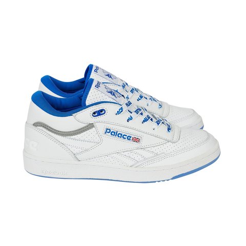 Palace PALACE REEBOK CLUB C MID II REVENGE FOOTWEAR WHITE / COURT BLUE / PEWTER - Colorway