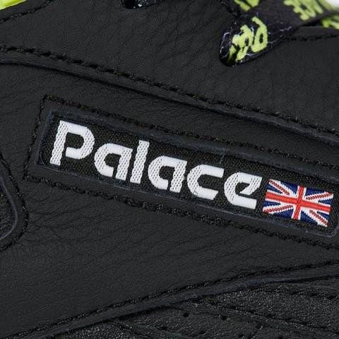 Palace PALACE REEBOK CLUB C MID II REVENGE CORE BLACK / ACID YELLOW / FOOTWEAR WHITE - Colorway