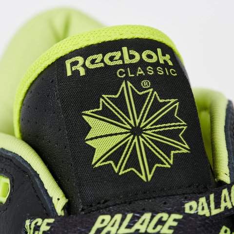 Palace PALACE REEBOK CLUB C MID II REVENGE CORE BLACK / ACID YELLOW / FOOTWEAR WHITE - Colorway