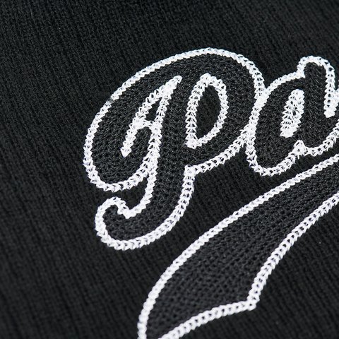 Palace SCRIPT NEIN CUFF BEANIE BLACK - Colorway