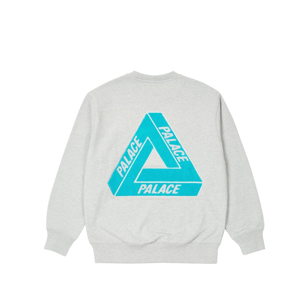 Palace FLEECE TRI-FERG CREW GREY MARL (Spring 2023) - $148.00