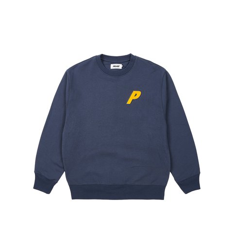 Palace FLEECE TRI-FERG CREW NAVY - Colorway
