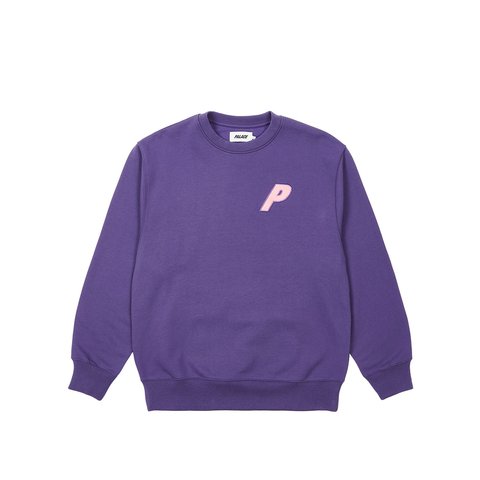 Palace FLEECE TRI-FERG CREW PERFECT PURPLE - Colorway
