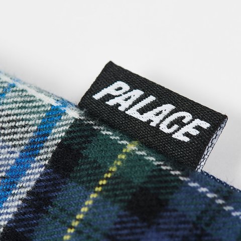 Palace CHECK PANEL CHAMBRAY SHIRT INDIGO - Colorway