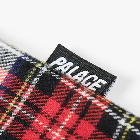 Palace CHECK PANEL CHAMBRAY SHIRT WHITE - Colorway