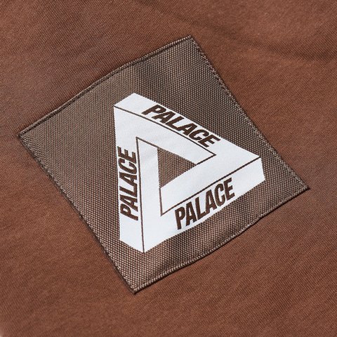 Palace FACEMASK SHEARLING THERMAL HOOD BROWN - Colorway