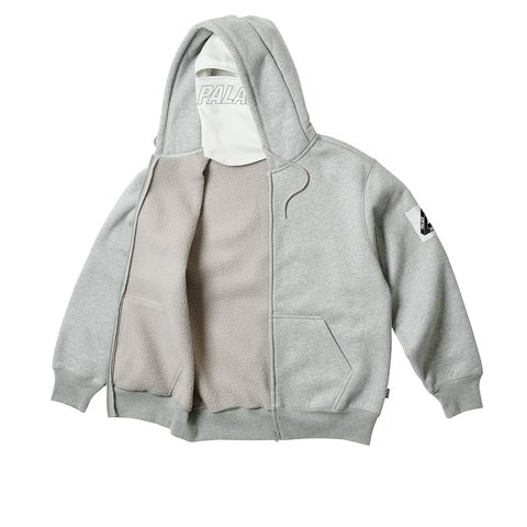 Palace FACEMASK SHEARLING THERMAL HOOD GREY - Colorway