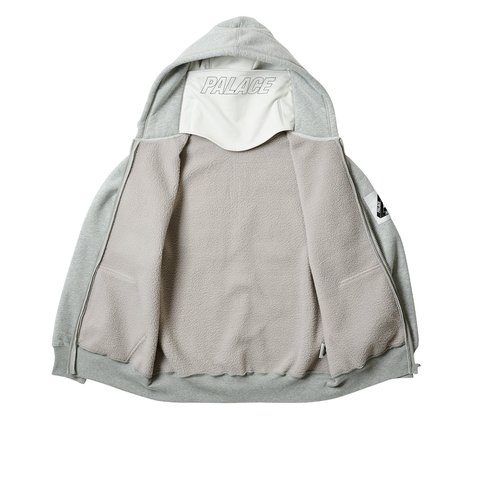 Palace FACEMASK SHEARLING THERMAL HOOD GREY - Colorway