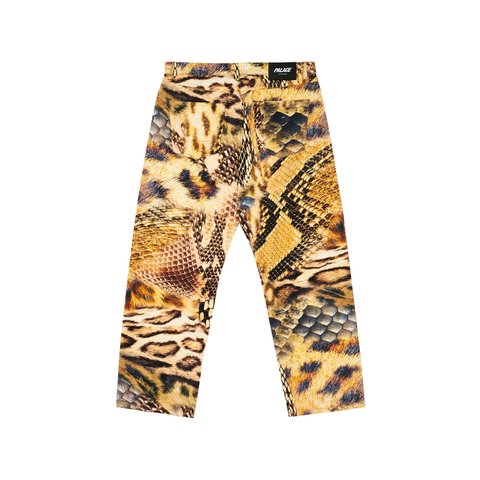 Palace ANIMAL PRINT JEAN YELLOW - Colorway