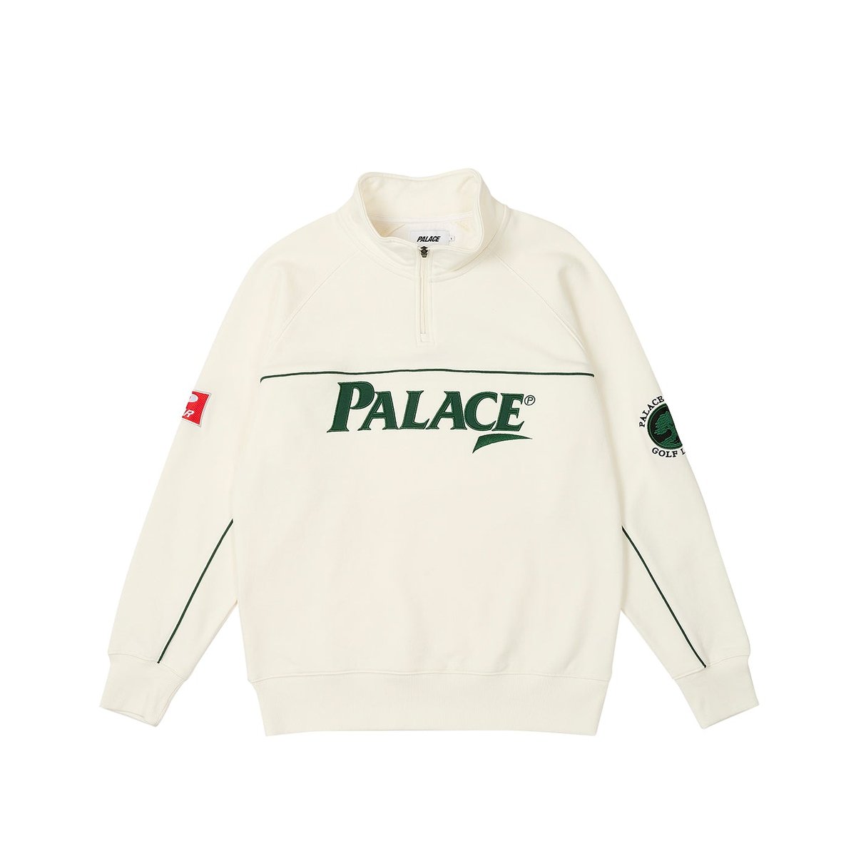 Palace PAR 1/4 ZIP FUNNEL WHITE (Autumn 2023) - $158.00