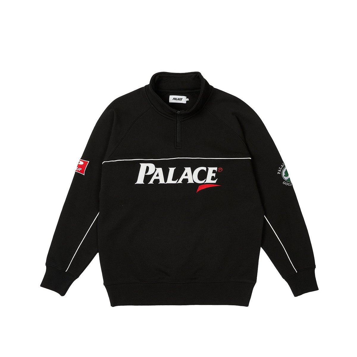 Palace PAR 1/4 ZIP FUNNEL BLACK (Autumn 2023) - $158.00