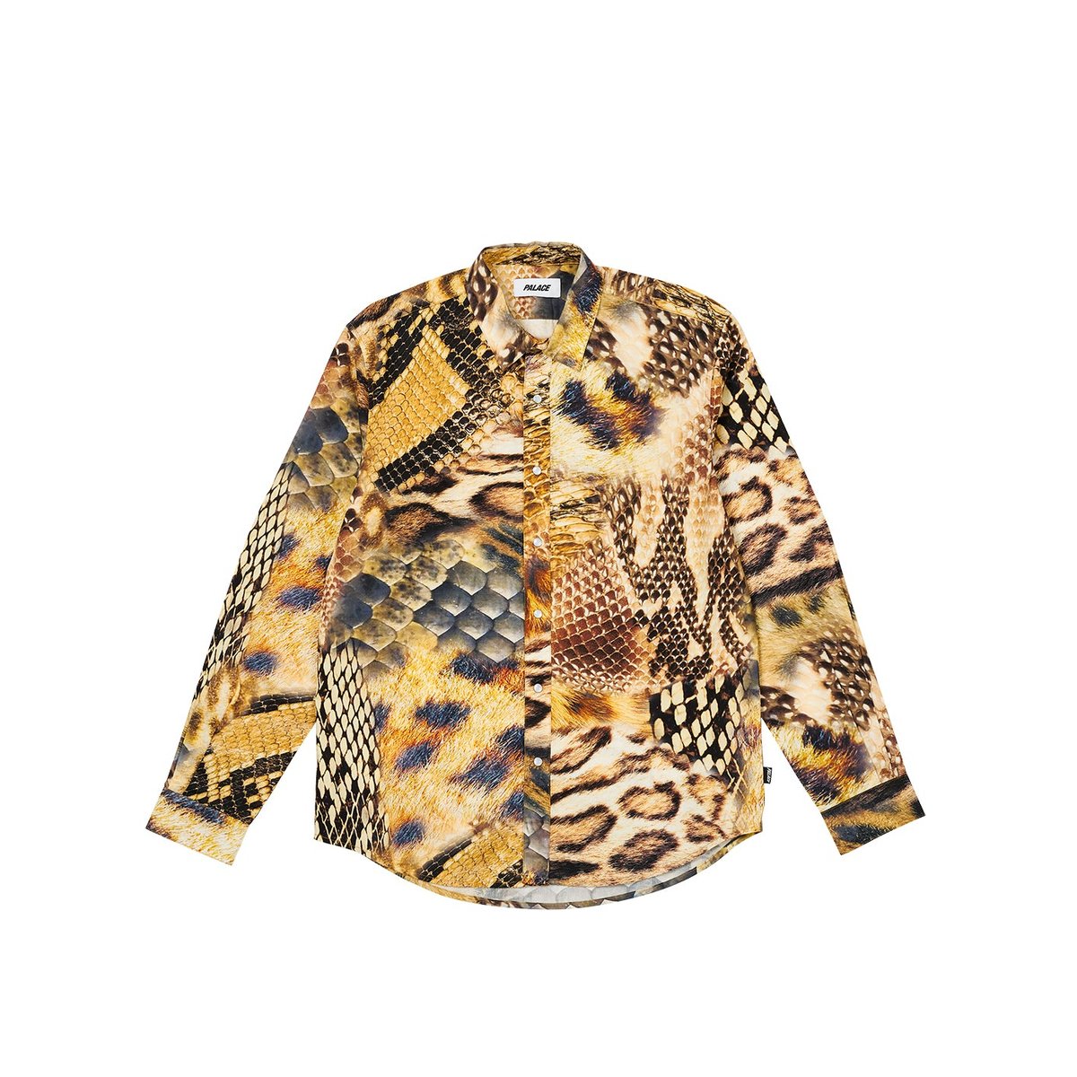 Palace ANIMAL PRINT SHIRT YELLOW (Autumn 2023) - $168.00