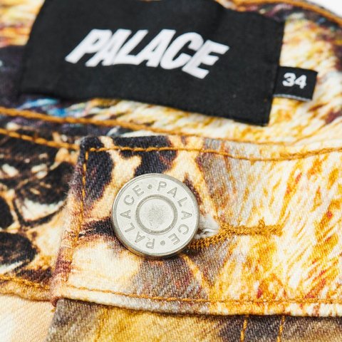 Palace ANIMAL PRINT JEAN YELLOW - Colorway