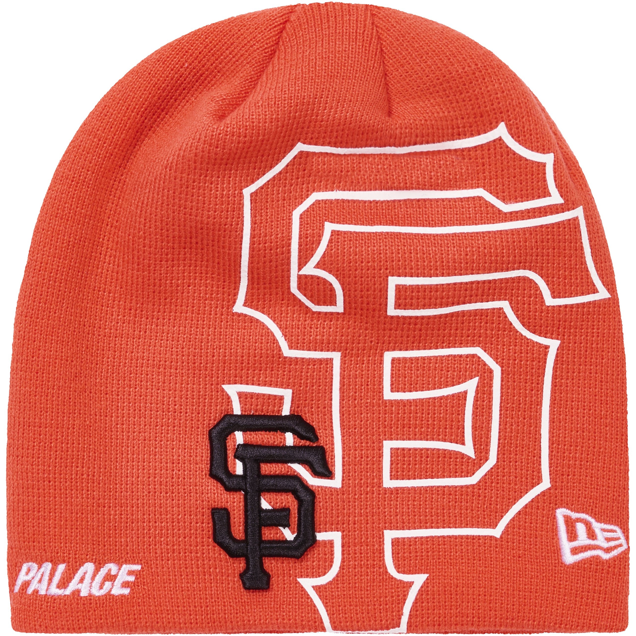PALACE SAN FRANCISCO GIANTS NEW ERA NEIN CUFF BEANIE ORANGE