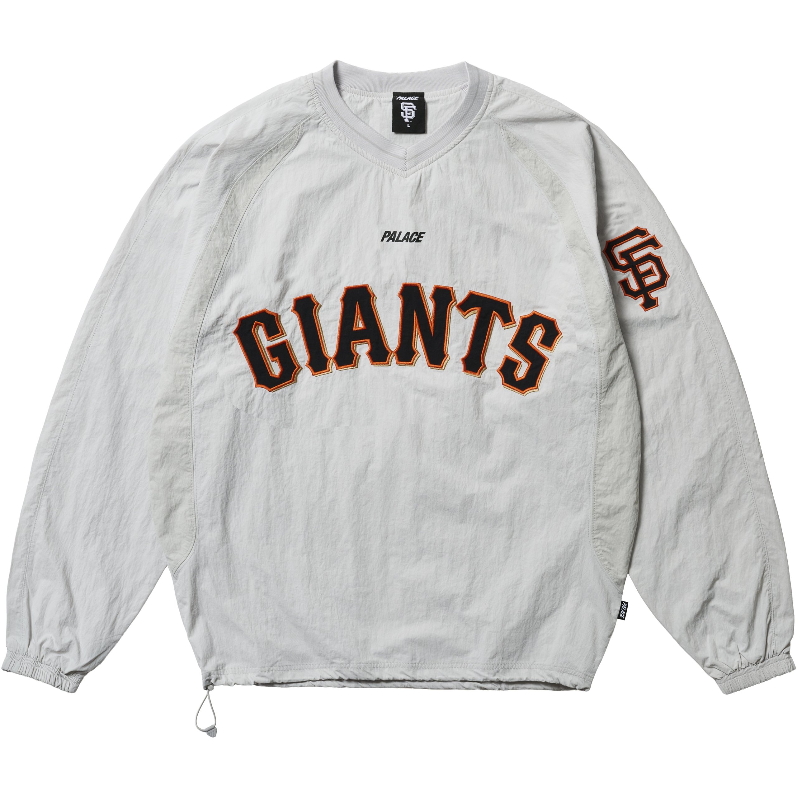 PALACE SAN FRANCISCO GIANTS SHELL CREW GREY 1 V2
