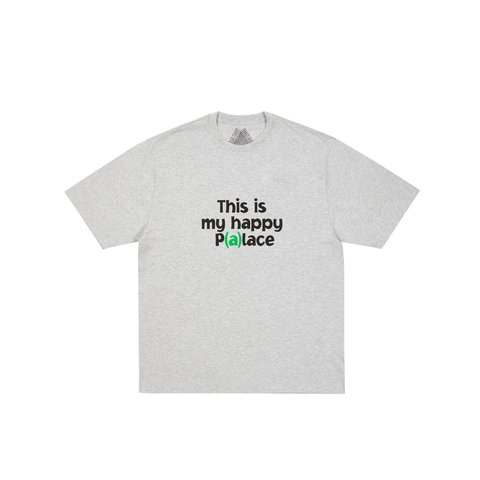 Palace HAPPY PALACE T-SHIRT GREY MARL - Colorway