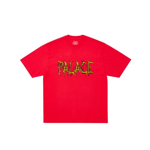 Palace SPACED T-SHIRT TRUEST RED - Colorway