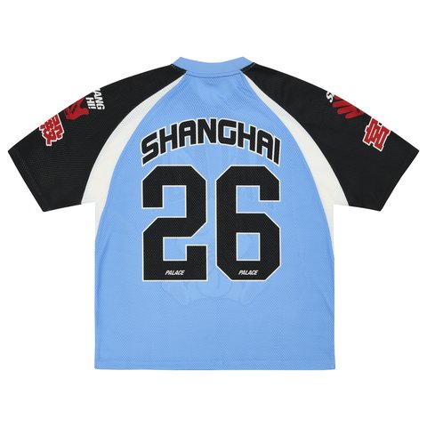 Palace PALACE SHANGHAI MESH JERSEY BLUE - Colorway
