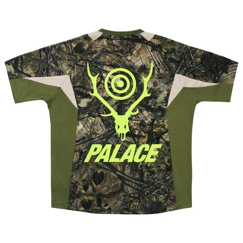 Palace PALACE SOUTH2 WEST8 JERSEY OLIVE CAMO - Colorway