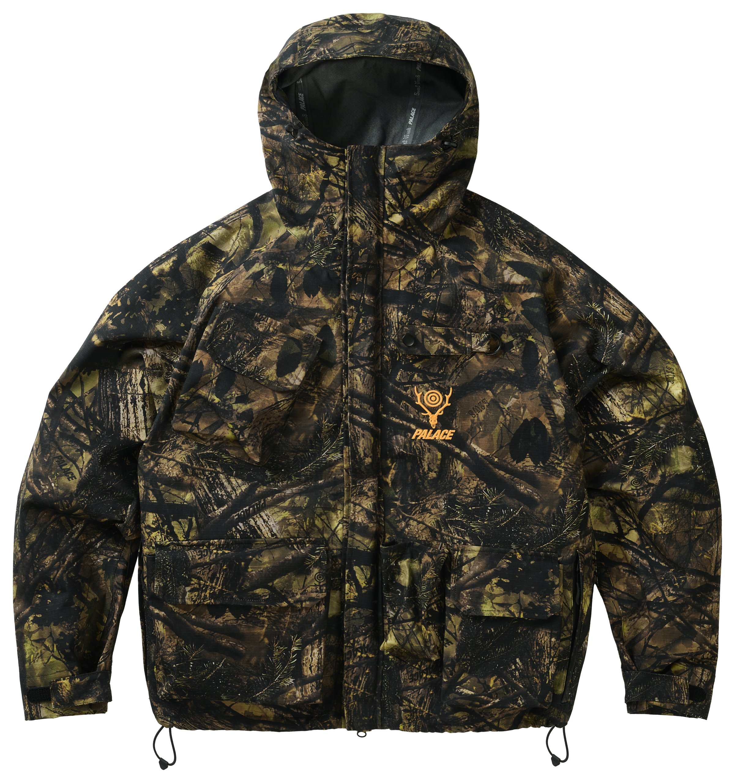 PALACE SOUTH2 WEST8 RIVER TREK JACKET OLIVE CAMO