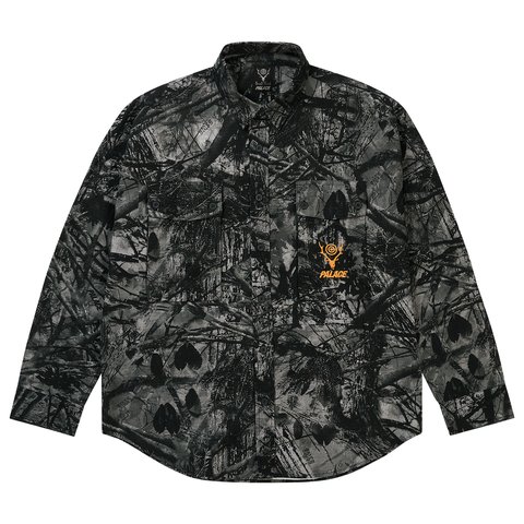 Palace PALACE SOUTH2 WEST8 SHIRT BLACK CAMO