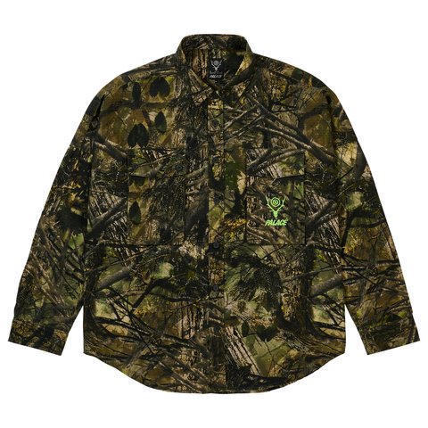 Palace PALACE SOUTH2 WEST8 SHIRT OLIVE CAMO