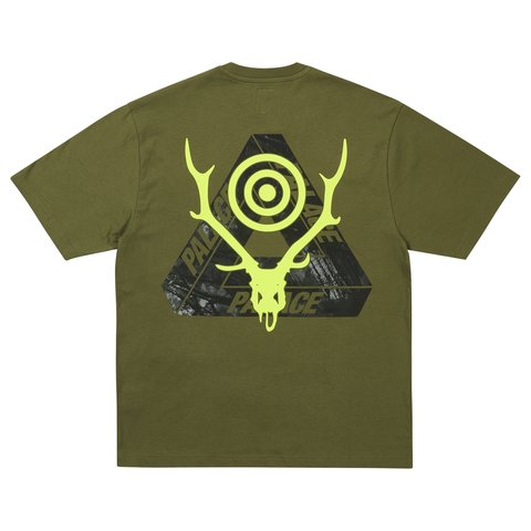 Palace PALACE SOUTH2 WEST8 STAG FERG T-SHIRT OLIVE - Colorway