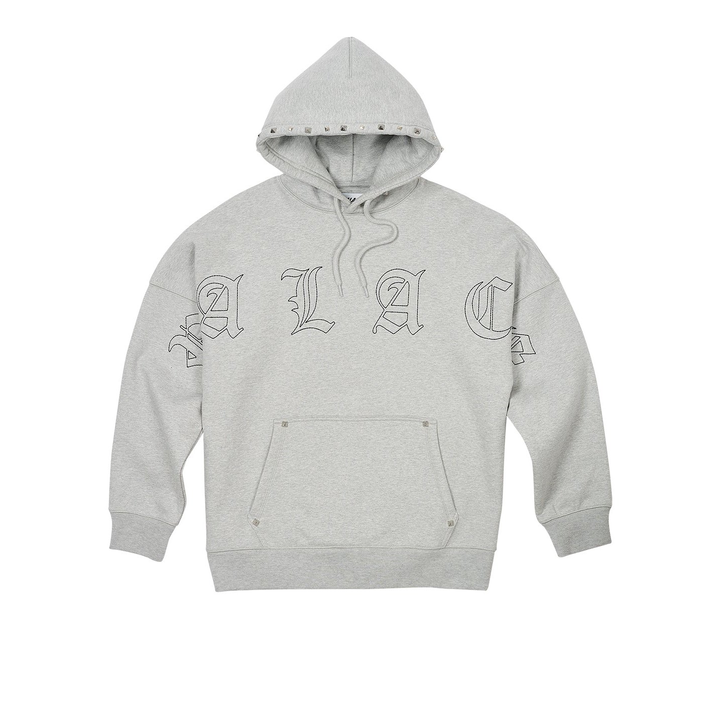 STUD HOOD GREY MARL